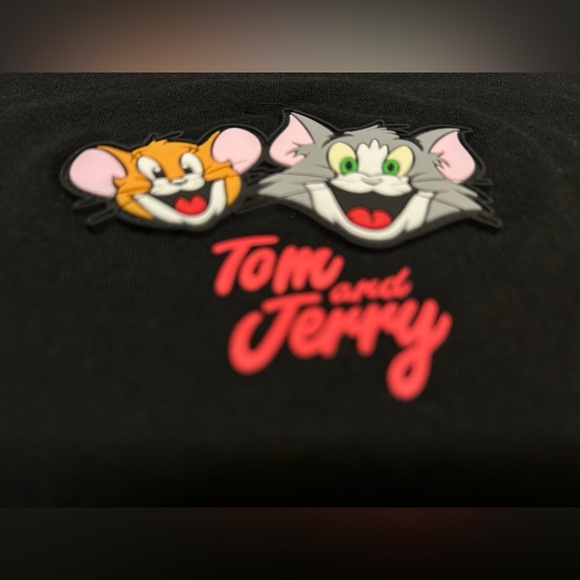 Tom‎ and Jerry Juniors’ Graphic Rubber Patch Tee with Short Sleeves Size S (3-5) - Picture 6 of 15